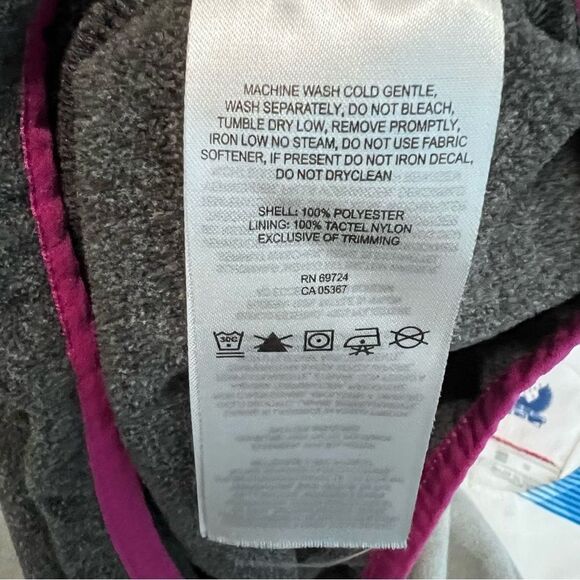 Columbia Gray/Purple Snap Pullover Sweatshirt Size M - Picture 6 of 6